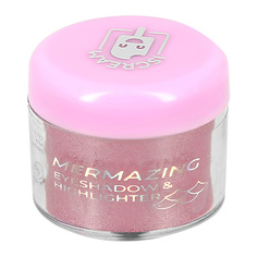 ISCREAM Хайлайтер-тени для век ISCREAM MERMAZING сухой 2 в 1