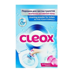 CLEOX Порошок для чистки туалетов Баббл-гам с формулой активной пены