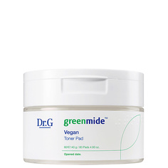 Диски для эксфолиации DR.G Диски увлажняющие отшелушивающие «GREENMIDE VEGAN TONER PAD» 140