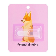 Аксессуары для животных FRIEND OF MINE Силиконовая зубная щетка для собак и кошек #FOM_misterdog