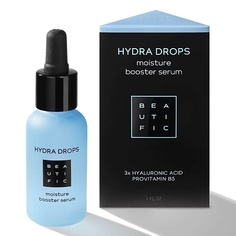 Уход за лицом BEAUTIFIC Сыворотка-бустер для лица Hydra Drop с гиалуроновой кислотой и витамином В5