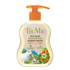 Мыло жидкое BIO MIO Экологичное жидкое мыло с маслом абрикоса Смягчающее BIO-SOAP 300