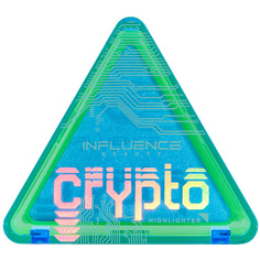 Хайлайтеры INFLUENCE BEAUTY Хайлайтер "CRYPTO" с сияющими розовыми частицами