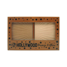 Хайлайтеры W7 Бронзер и хайлайтер для лица Hollywood Bronze & Glow