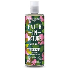 FAITH IN NATURE Шампунь для волос FAITH IN NATURE восстанавливающий с маслом дикой розы (для нормальных и сухих волос)