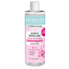 Средства для снятия макияжа CLINIANS Мицеллярная вода HYDRA PLUS 3 в 1 для чувствительной кожи