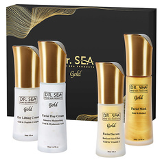 Набор средств для лица DR. SEA Подарочный набор GOLD «СЧАСТЛИВАЯ КОЖА» / GIFT GOLD BOX «HAPPY SKIN»