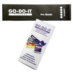 Эспандер GO-DO-IT Фитнес резинка STANDARD, 5 см ширина, сопротивление 14 - 18 кг