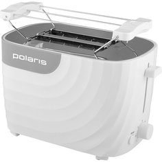 Тостер Polaris, 750, пластик, 750 Вт, 2 тоста, электромеханический, белый