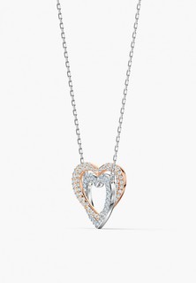 Колье Swarovski® Infinity, с покрытием из розового золота и родием