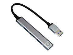 Хаб USB 5bites 1xUSB 3.0 - 3xUSB 2.0 HB31-313SL Silver
