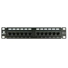 Патч-панель 10&quot;, 12xRJ45, UTP, Кат. 5е BNH B107-12-5E-UNB