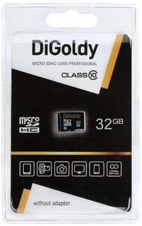 Карта памяти 32GB DiGoldy DG0032GCSDHC10-W/A-AD