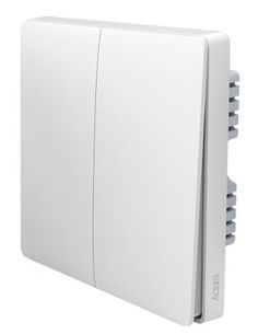 Выключатель Xiaomi Aqara Wall Switch (No Neutral, Double Rocker)