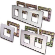 Рамка Lanmaster LAN-FRS45x45/1-WH