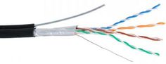 Кабель витая пара F/UTP 5e кат. 4 пары Netlan EC-UF004-5E-PE-SW-BK