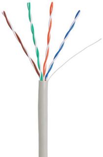 Кабель витая пара U/UTP 5e кат. 4 пары Netlan CCA-UU004-5E-PVC-GY