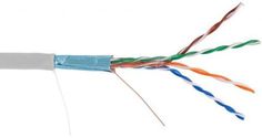 Кабель витая пара F/UTP 5e кат. 4 пары Netlan EC-UF004-5E-PVC-GY