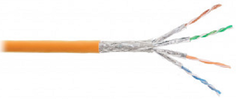 Кабель витая пара S/FTP 6 кат. 4 пары NIKOLAN NKL 4540C-OR