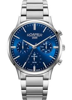 Швейцарские наручные мужские часы Roamer 718.982.41.45.70. Коллекция R-Line Classic