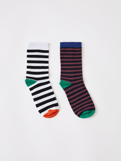 Набор из 2 пар носков для мальчиков (принт, 22-23) Sela