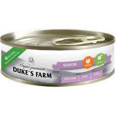 Корм для кошек DUKE`S FARM для пожилых индейка, яблоко 100 г