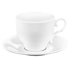 Чашки чашка с блюдцем WILMAX 220мл фарфор белый