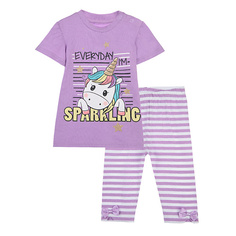 Пижама PLAYTODAY Комплект трикотажный для девочек Sparkling