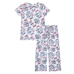 Одежда PLAYTODAY Пижама трикотажная для девочек Лило и Стич белая