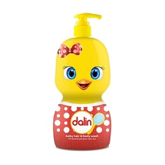 Для ванной и душа DALIN Детский шампунь гель для волос и тела без слез 500