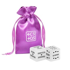 Игра ECSTAS Кубики для двоих 50 оттенков страсти (роли, действия)