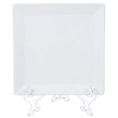 Блюдо керамика, квадратное, 15 см, белое, Грейс, Daniks, Y4-3737