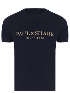 Футболка хлопковая с логотипом Paul&Shark