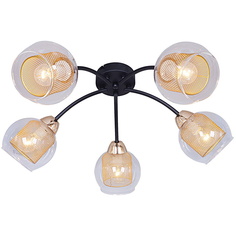 Люстра Потолочная люстра Illumico IL7163-5CIN-79 BK GD