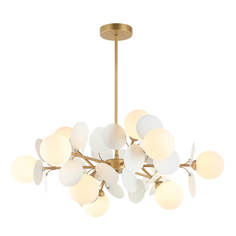 Люстра Подвесная люстра Lumien Hall Ilmari LH4136/12P-GD-WT