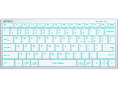 Клавиатура A4Tech Fstyler FX61 USB Slim Multimedia LED White-Blue