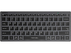 Клавиатура A4Tech Fstyler FX61 USB Slim Multimedia LED Grey-White