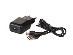 Зарядное устройство Hoco C96A 1xUSB 2.1A + кабель Type-C 6931474766021