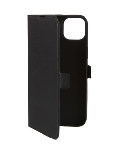 Чехол DF для APPLE iPhone 14 Plus Black iFlip-07
