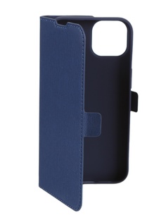 Чехол DF для APPLE iPhone 14 Blue iFlip-06