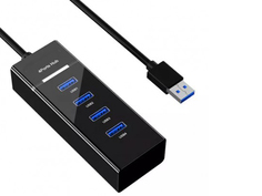 Хаб USB KS-is 4xUSB 2.0 F - USB 2.0 Type-A M 1.2m KS-727