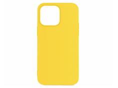 Чехол DF для APPLE iPhone 14 Silicone Yellow iCase-30