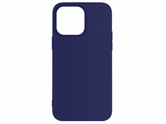 Чехол DF для APPLE iPhone 14 Silicone Blue iCase-30