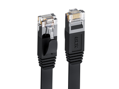 Сетевой кабель GCR Prof UTP cat.6 30 AWG RJ45 T568B 1m Black GCR-53054