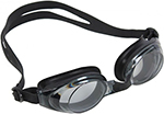 Очки для плавания Bradex серия Регуляр, черные, цвет линзы - серый SF 0392
