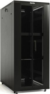 Шкаф напольный 19&quot;, 18U Hyperline TTB-1868-DD-RAL9004