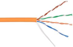 Кабель витая пара U/UTP 5e кат. 4 пары NIKOLAN NKL 9100C-OR