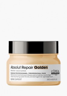 Маска для волос LOreal Professionnel L'Oreal Absolut Repair Gold Quinoa+Protein Golden Masque с золотой текстурой для восстановления волос 250 мл