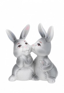 Фигурка декоративная Elan Gallery Кролики поцелуй 2 шт.