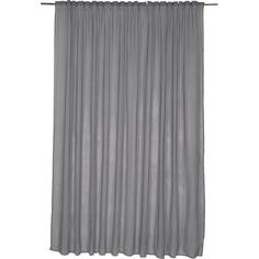 Тюль на ленте «Лиза» 300х280 см цвет серый Inspire
